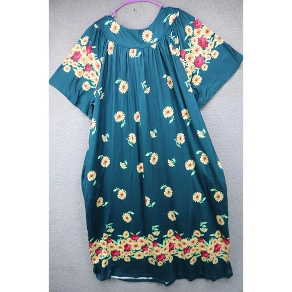 Ekouaer Pullover Midi Lounger House Dress-Size XL-New With Tags-Pockets - Picture 8 of 10